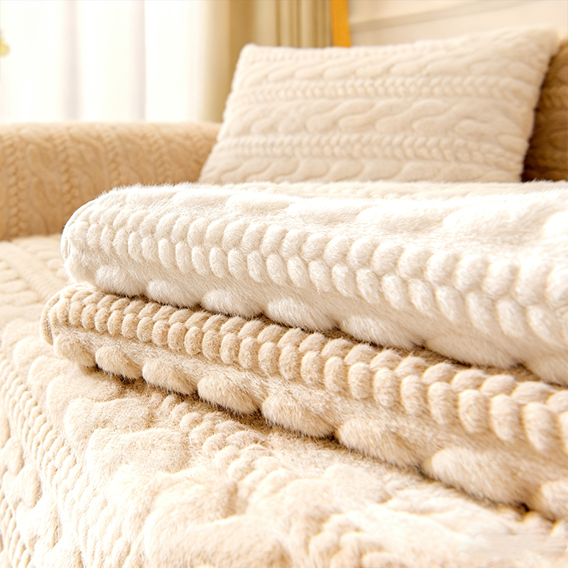 ⏳⏰Plush Textured Non-Slip Sofa Cover🛋️