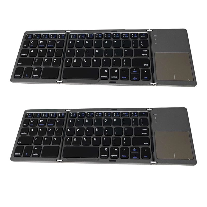 ⌨️ Pocket-Sized Office: Foldable Wireless Keyboard with Trackpad. Works with iOS, Android & PC. Half Price Today