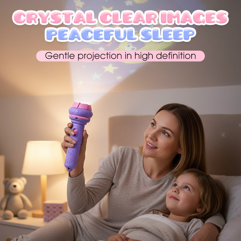 📢60% OFF! ⏰ Early Education Projector Torch for Kids 🔦 Click, Project & Learn – A Pocket-Sized Nighttime Adventure ✨