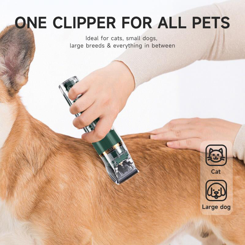 📢50% OFF! ⏰ Groom in Peace – Ultra-Quiet Clipper Even Sensitive Pets Love! 🐾✨