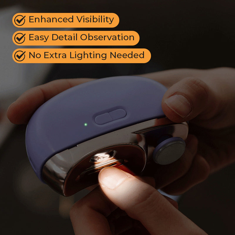 💅⚡ 2-in-1 Electric Automatic Nail Clipper & Polisher – Effortless Trimming, Smoother Edges & Compact Nail Care