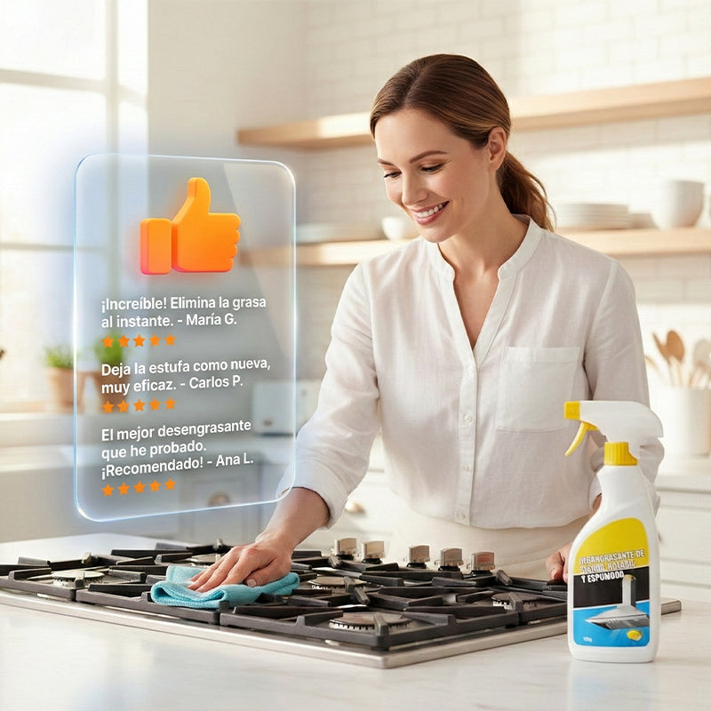 🍋 LIMITED-TIME 50% OFF! ✨ Powerful Foaming Kitchen Degreaser – Fast-Acting, Clinging Foam, Lemon Scent 🧼