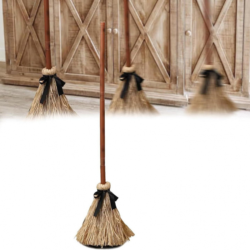 ⏳55% off⏰Animated Witch Broom Halloween Decoration with Lights and Sound🧙
