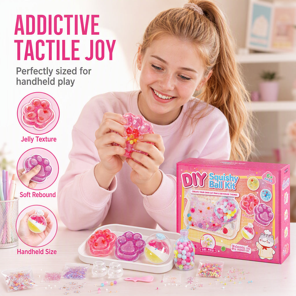🧊 50% OFF! ✨ DIY Fried Ice Squishy Toy Kit – Creative, Sensory‑relief, All‑in‑one 🎨