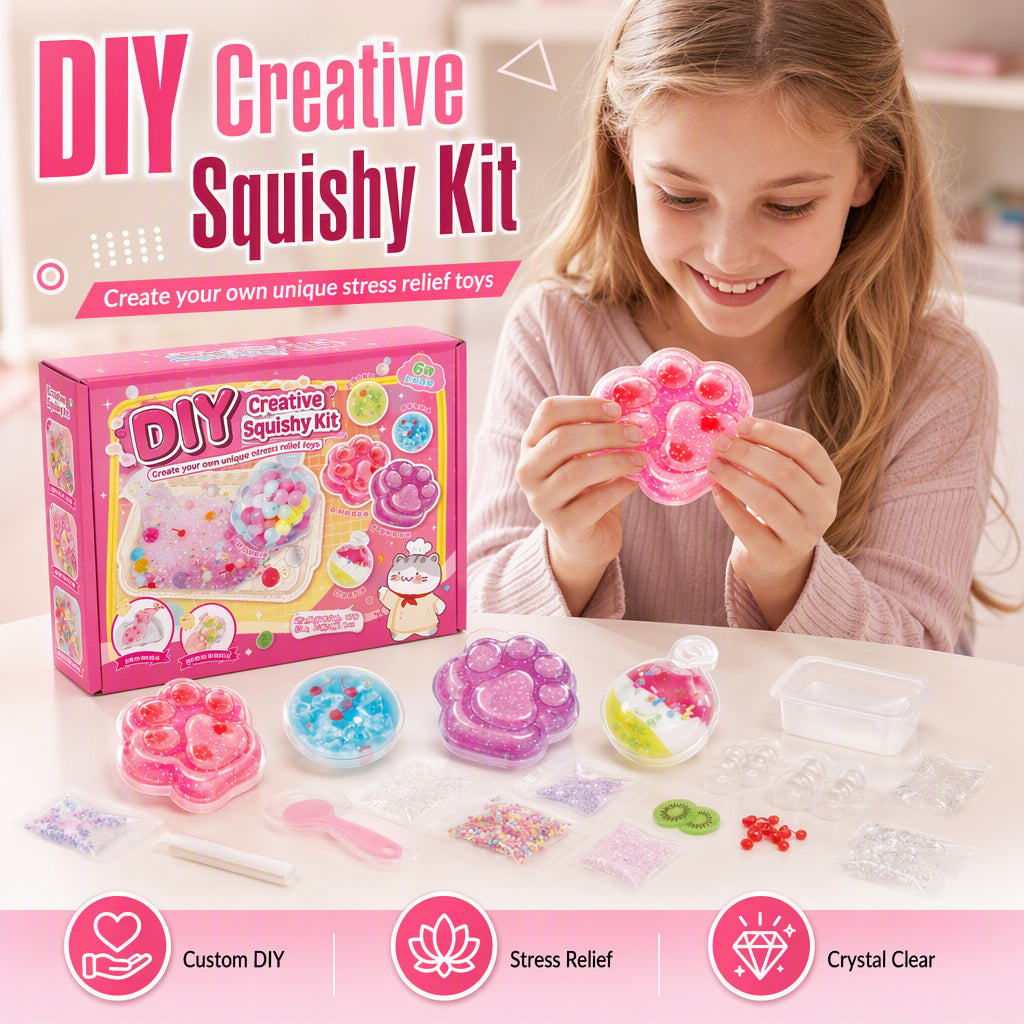 🧊 50% OFF! ✨ DIY Fried Ice Squishy Toy Kit – Creative, Sensory‑relief, All‑in‑one 🎨