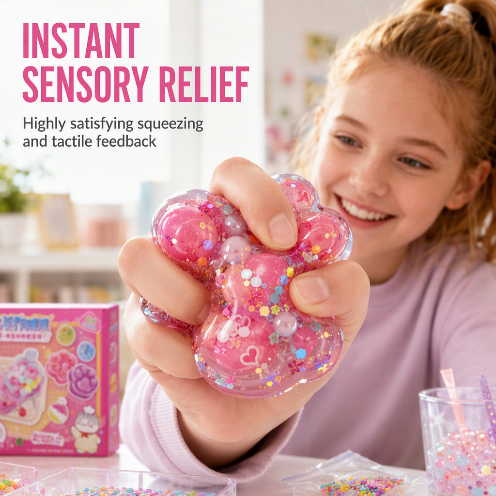 🧊 50% OFF! ✨ DIY Fried Ice Squishy Toy Kit – Creative, Sensory‑relief, All‑in‑one 🎨