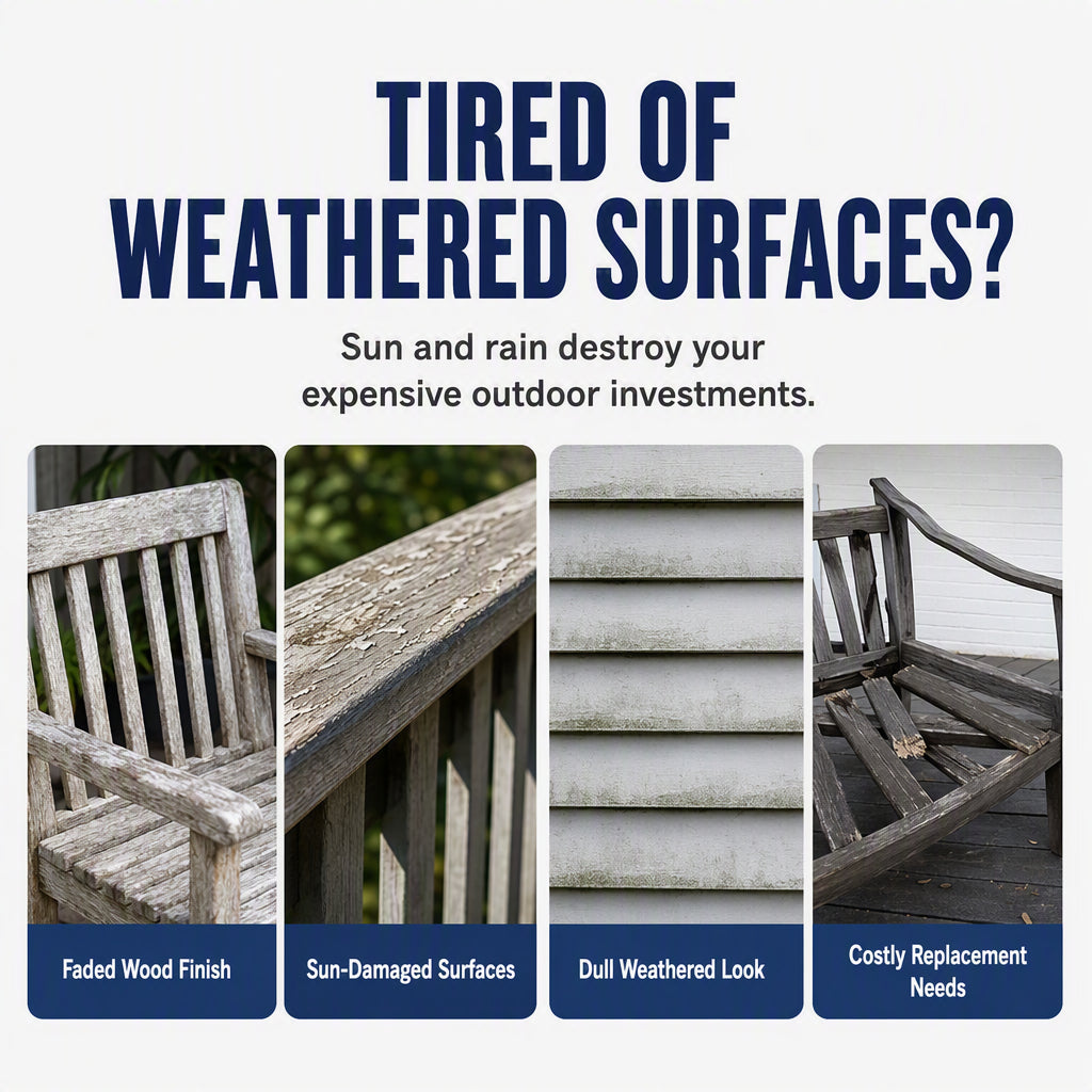 🥳2026 HOT SALE🥳🛡️ 60% OFF! All-Season Wood Restorer – Penetrates deep to restore colour & creates protective shield against UV & moisture. Keep your garden furniture looking new! 🌳💪