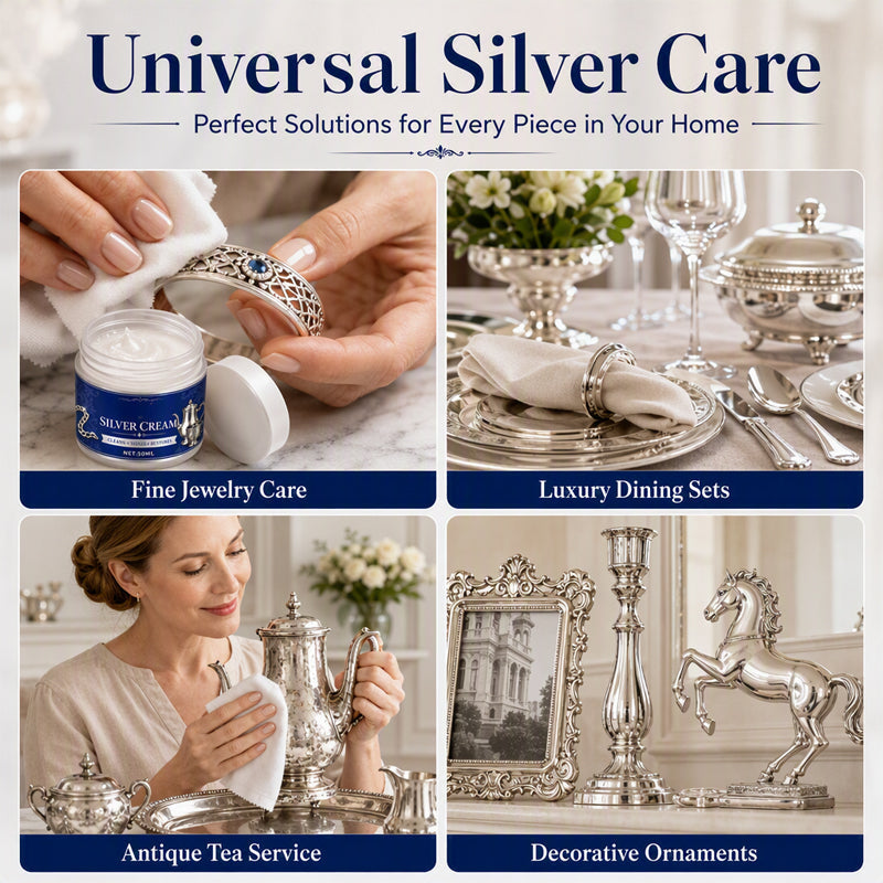 🥳2026 HOT SALE🥳🔧 50% OFF! Silver Shine Restoring Cream – Removes heavy tarnish & oxidation, restores mirror-like brilliance. Forms protective shield – keeps silver gleaming for weeks! 💎🛡️