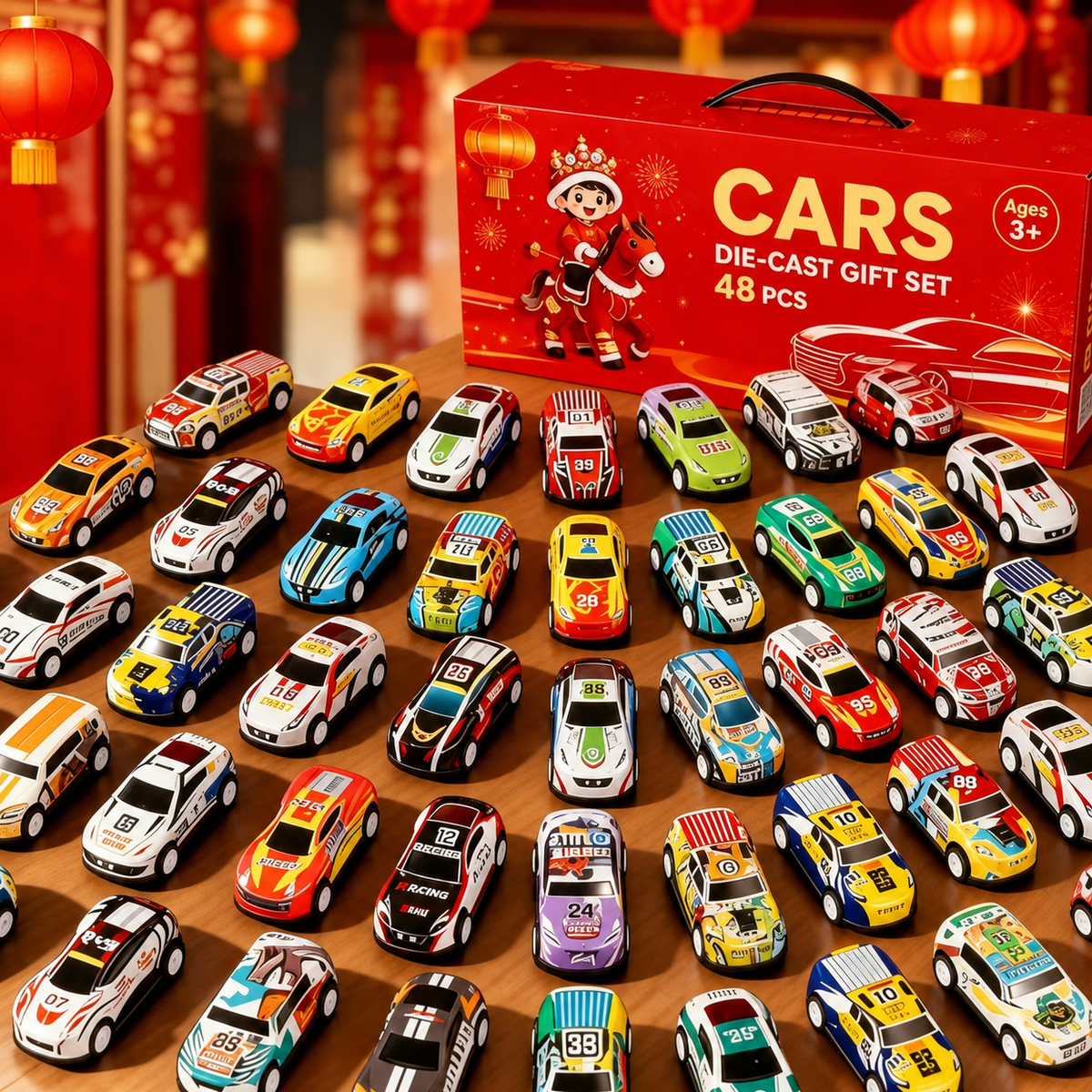 Foldable Toy Car Garage Play Set（48 Cars）