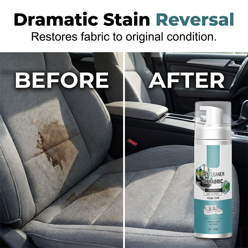 🧼50% OFF NOW! Lift Stains Instantly! No-Rinse Quick-Dry Fabric Foam Cleaner‑Portable Upholstery Stain Remover for Sofa, Carpet & Fabric Cushions
