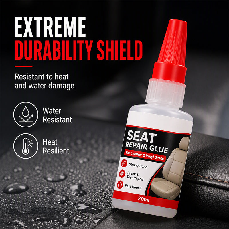 🚗57% OFF NOW! Quick Dry Car Seat Leather Repair Glue‑ Precision Nozzle Vinyl & Leather Adhesive, Permanent Bond Repair Glue for Car Seats, Sofas & Leather Furnitures