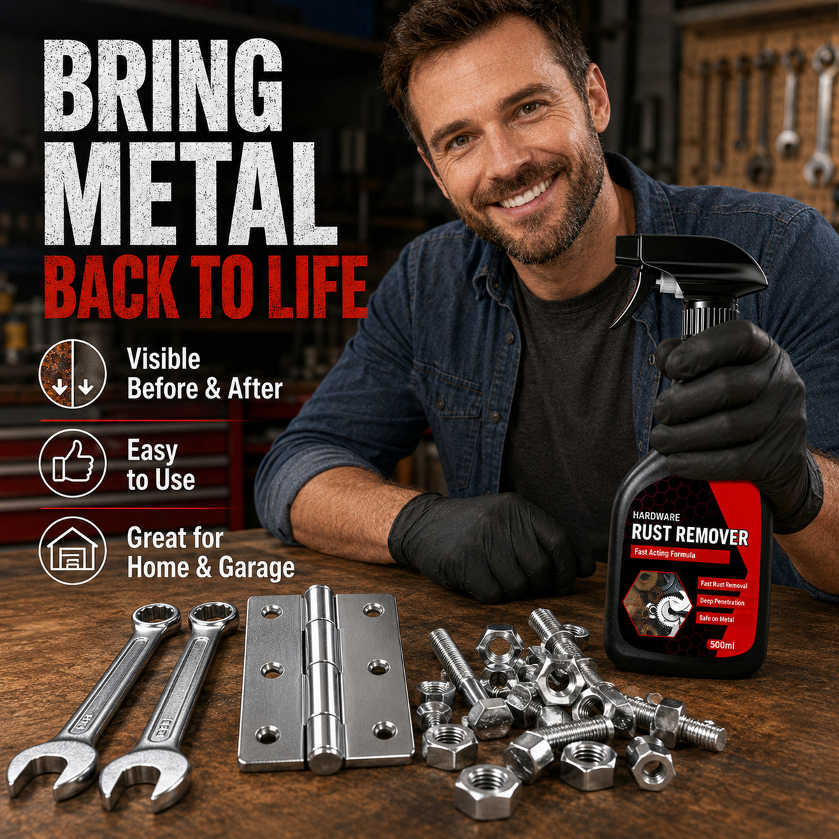 Fast Acting Hardware Rust Remover Spray