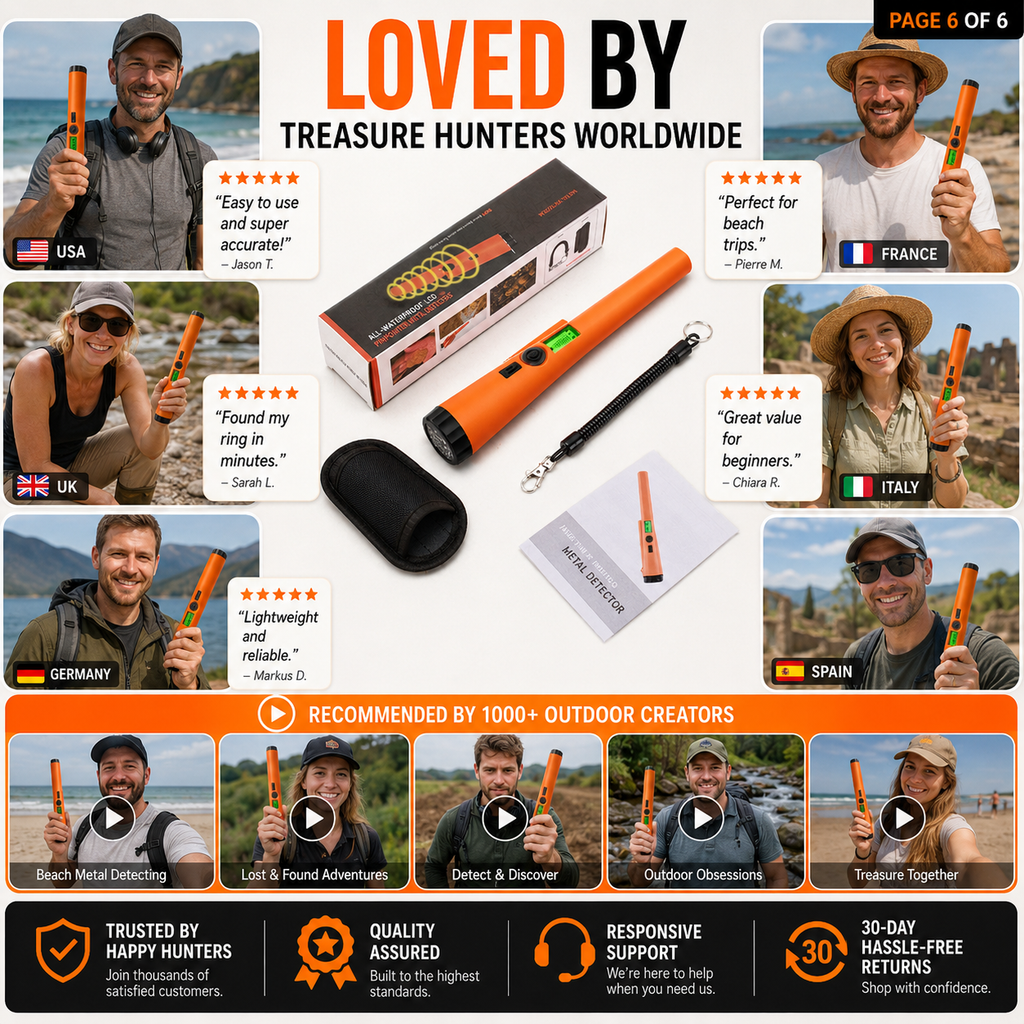 High Sensitivity Handheld Metal Detector