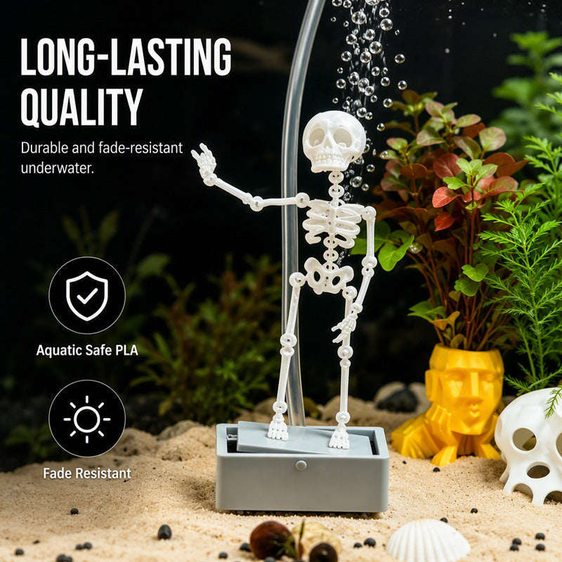 ⏳🔥LIMITED-TIME 50% OFF! ⏰💧Dancing Skeleton Aquarium Bubbler💀