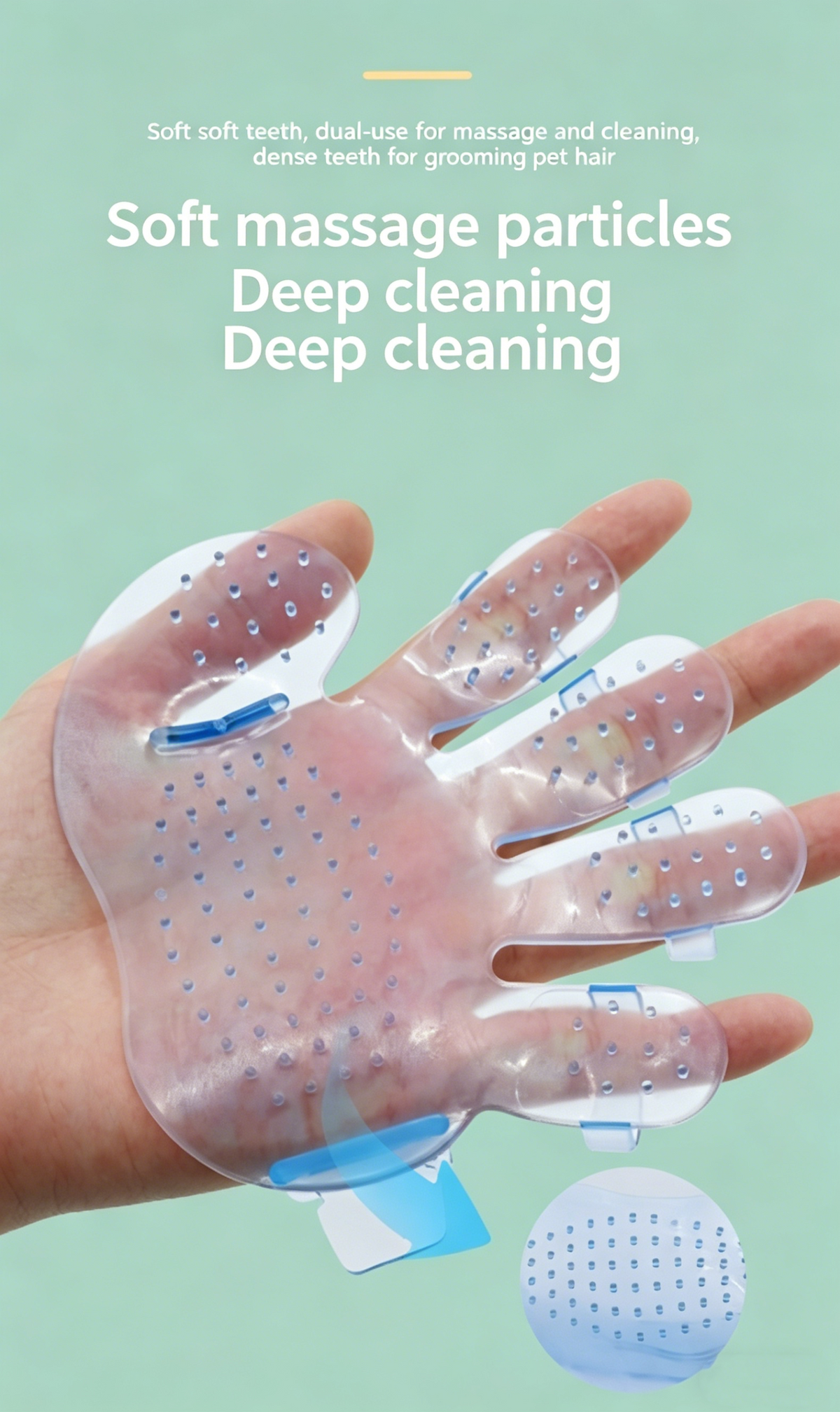 Silicone Pet Massage Glove | Lathers Easily & Removes Loose Fur
