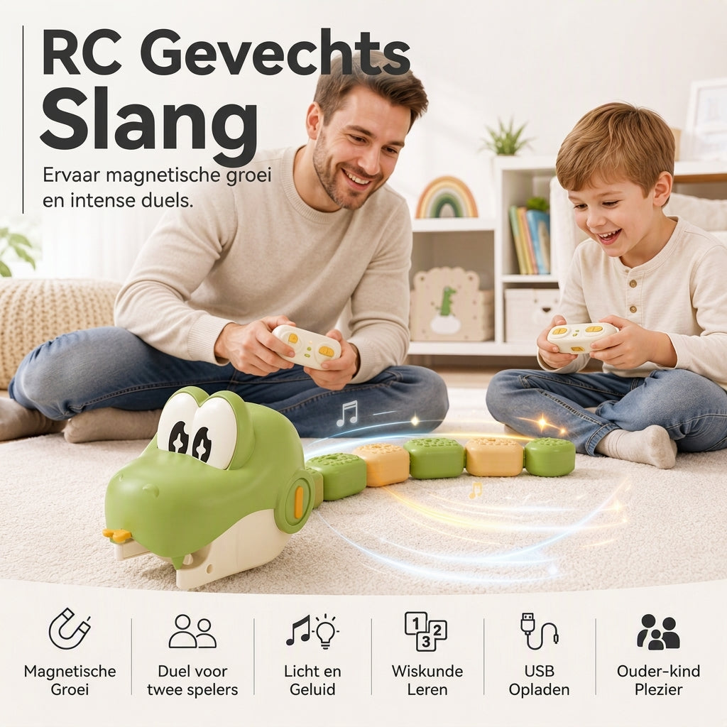 🐍 Save 60%! 🎮 RC Magnetic Snake – Battle game & spliced tail ✨