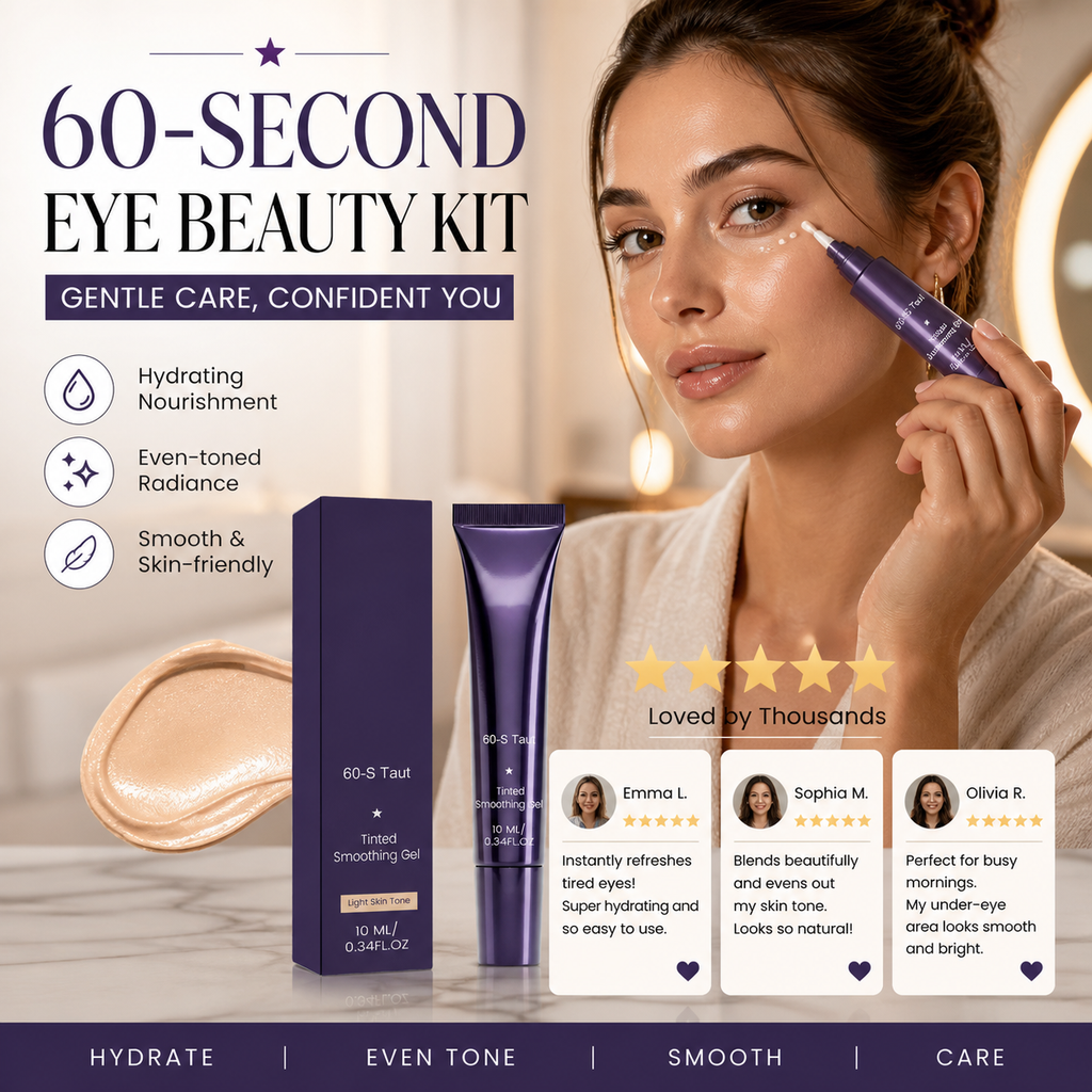 💰 Big Savings - 50% SALE🔥60-Second Eye Makeup Set – Tinted Firming Eye Gel for Puffiness & Under-Eye Bags