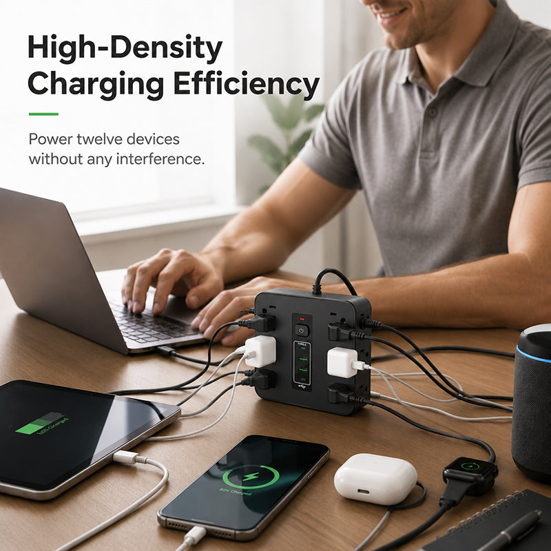 ⏳Limited-time 55% off⏰12 Outlet Power Strip (110V)⚡🔋