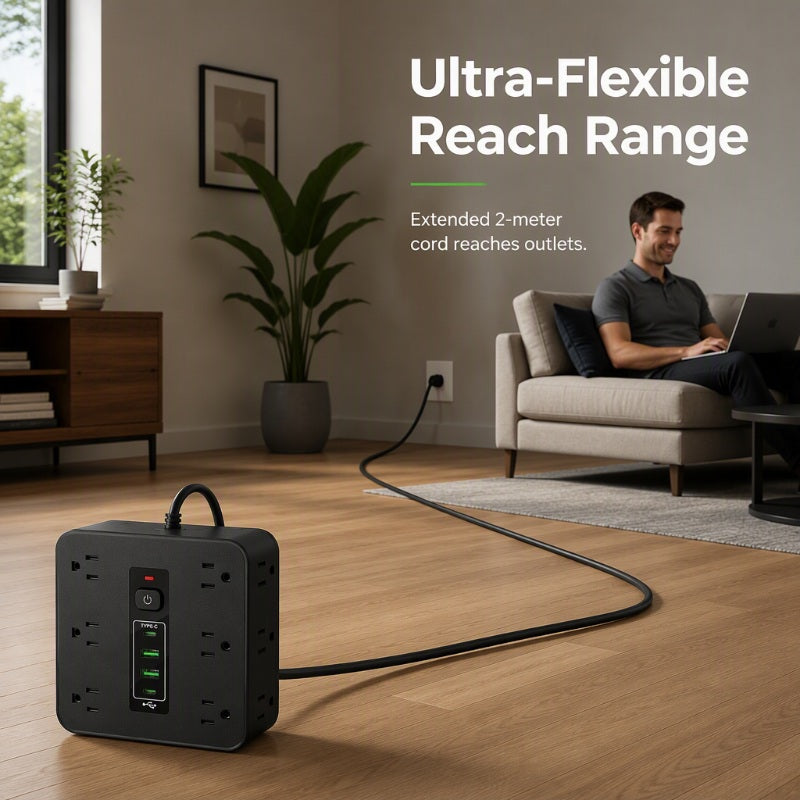 ⏳Limited-time 55% off⏰12 Outlet Power Strip (110V)⚡🔋